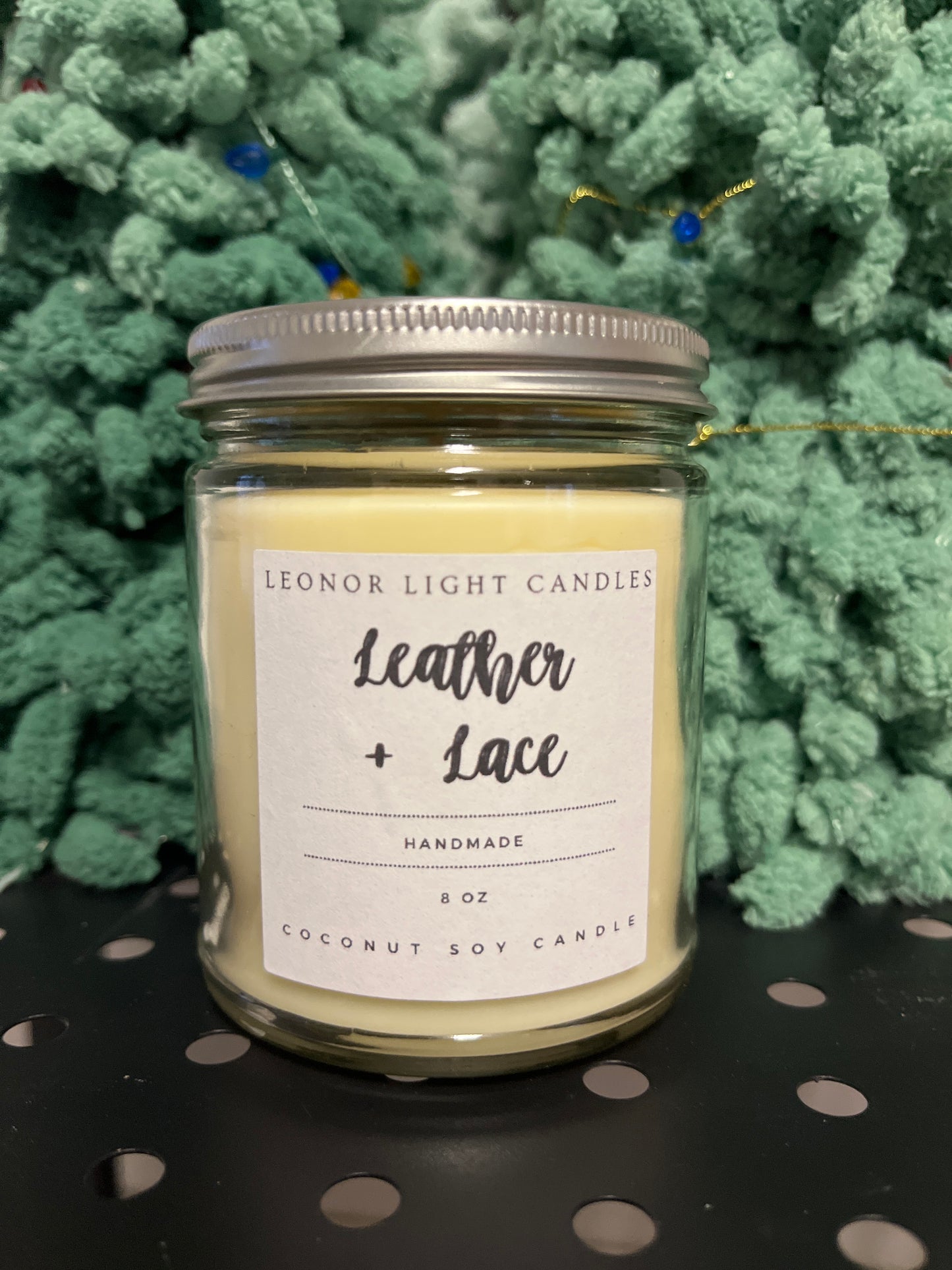 Leather + Lace Candle